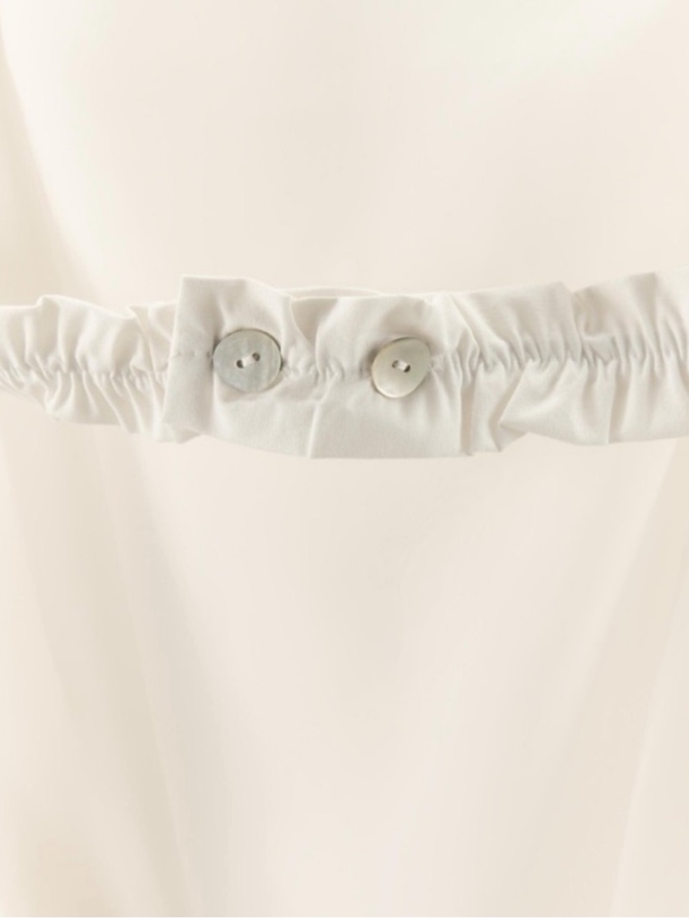 Zara Cream Organza Combination Top - Picture 9 of 9